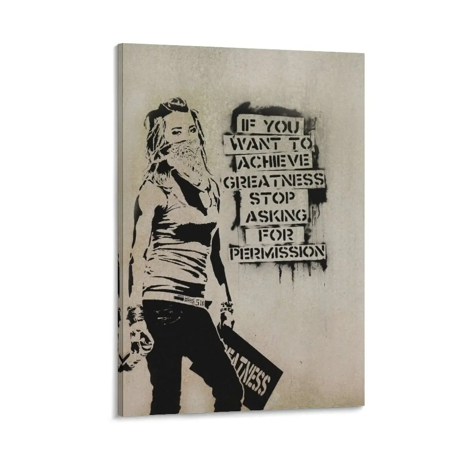 Banksy quote graffiti If You Want to Achieve Greatness stop asking for permission HD Canvas Painting anime room decor
Banksy quote graffiti If You Want to Achieve Greatness stop asking for permission HD Canvas Painting anime room decor