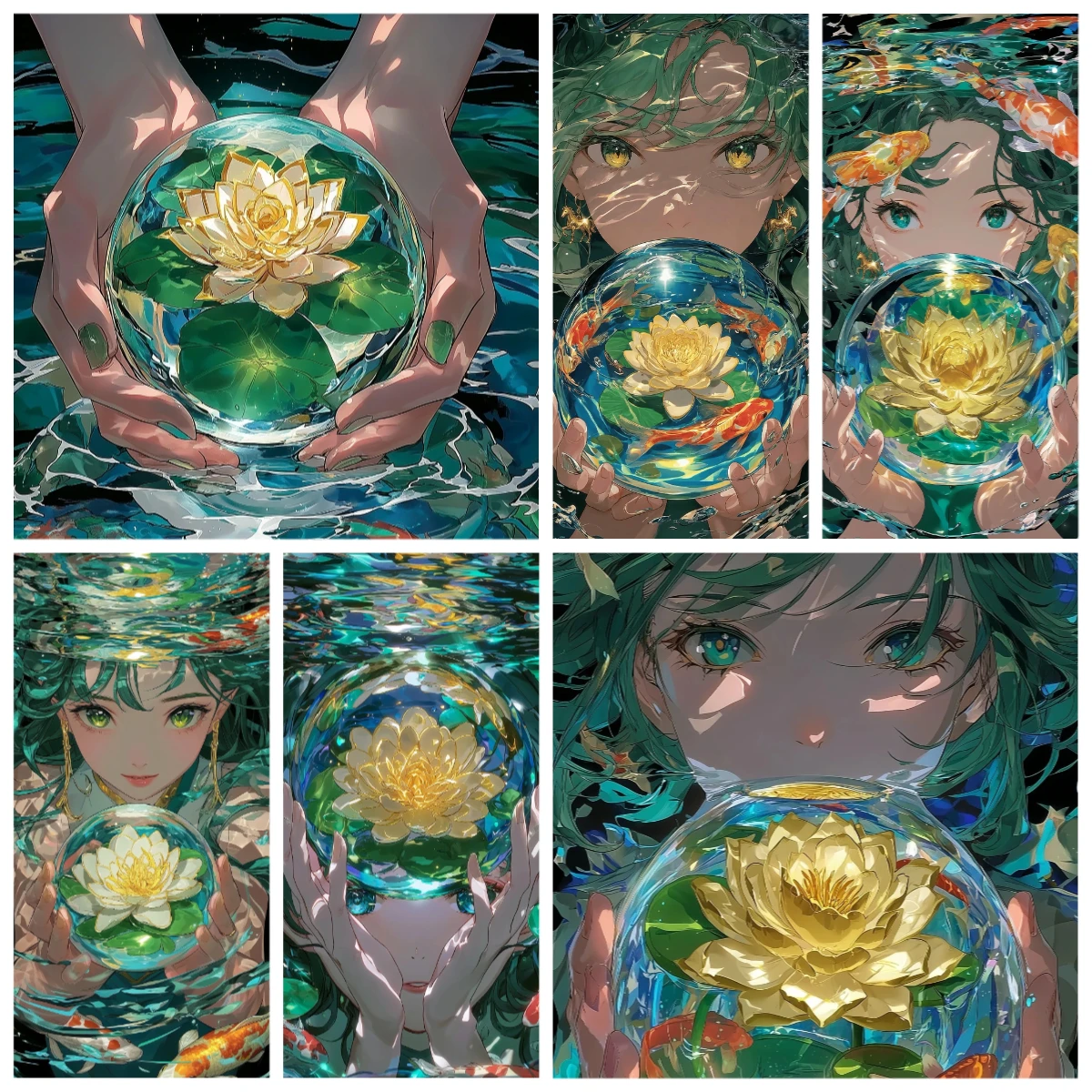 1000PCS Anime Boy with Koi Fish Sphere Jigsaw Puzzle, Fantasy Water Art Educational Games Colorful Puzzles Gifts Home Decor
1000PCS Anime Boy with Koi Fish Sphere Jigsaw Puzzle, Fantasy Water Art Educational Games Colorful Puzzles Gifts Home Decor