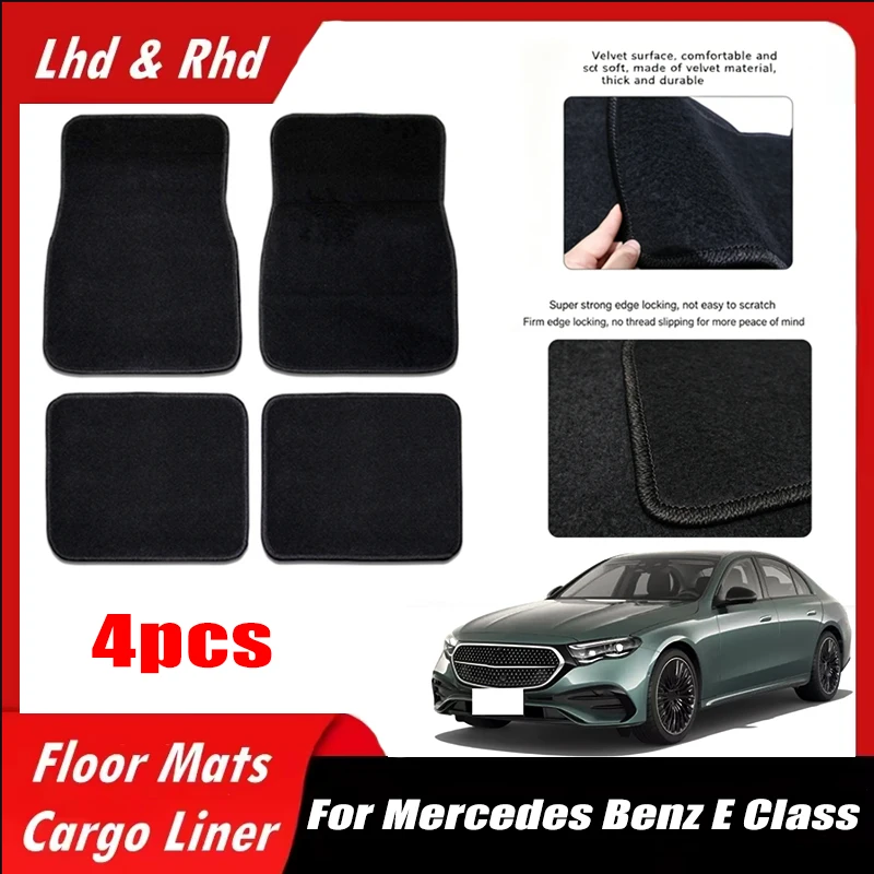 4pcs Car Floor Mats All-Weather Easy To Clean Durable Anti-Slip Interior Protection Floor Liners For Mercedes Benz E Class
4pcs Car Floor Mats All-Weather Easy To Clean Durable Anti-Slip Interior Protection Floor Liners For Mercedes Benz E Class