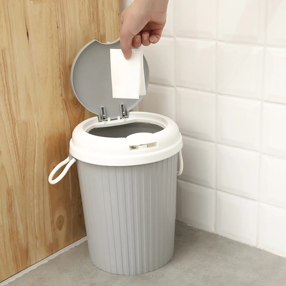 Simple Trash Can Desk Countertop Garbage Bathroom Mini for Office Basket Fancy Compact Bin with Lid
Simple Trash Can Desk Countertop Garbage Bathroom Mini for Office Basket Fancy Compact Bin with Lid