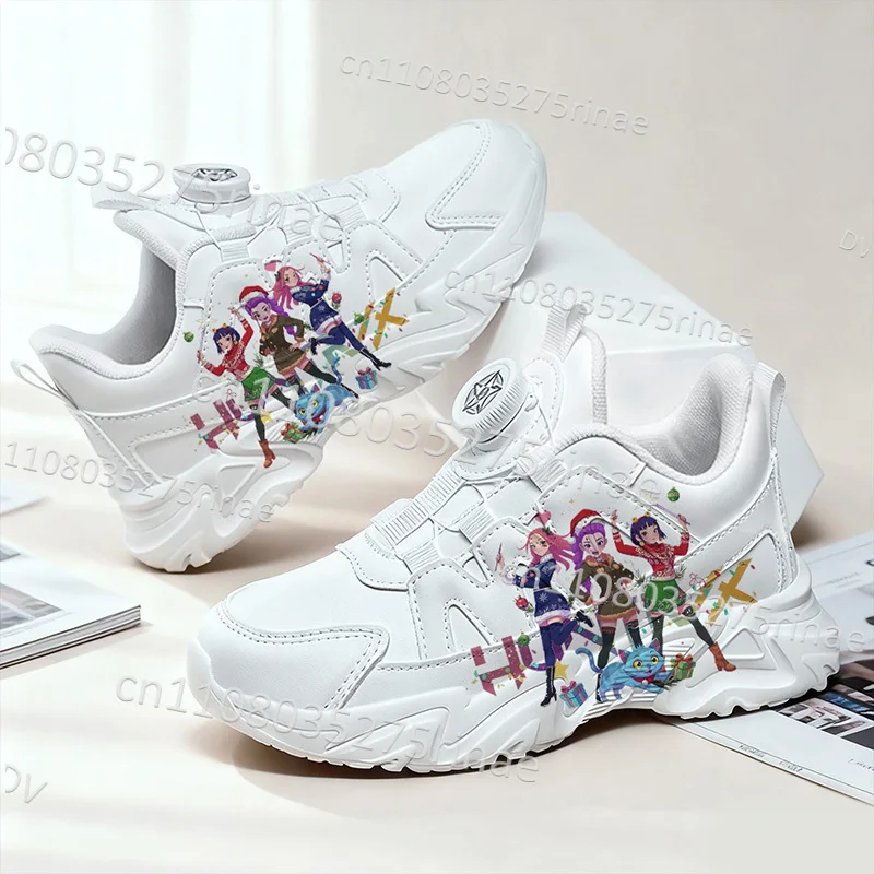 Christmas Gift KPop Demon Hunters kawaii Printing Children Little White shoes For boys girls High Quality thick sole Footwear
Christmas Gift KPop Demon Hunters kawaii Printing Children Little White shoes For boys girls High Quality thick sole Footwear