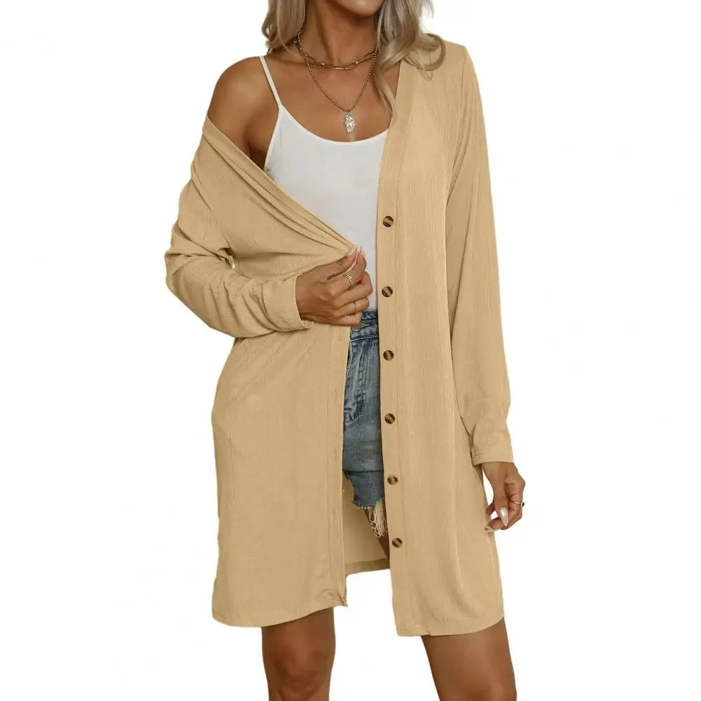 Fall Spring Coat Mid Length Single-breasted Loose Casual Cardigan Buttons jackets for women chaquetas para mujeres
Fall Spring Coat Mid Length Single-breasted Loose Casual Cardigan Buttons jackets for women chaquetas para mujeres