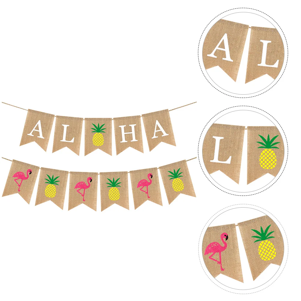 2 Pcs Hawaiian Party Decorations Aloha Banner Bunting Burlap for Hanging Father
2 Pcs Hawaiian Party Decorations Aloha Banner Bunting Burlap for Hanging Father