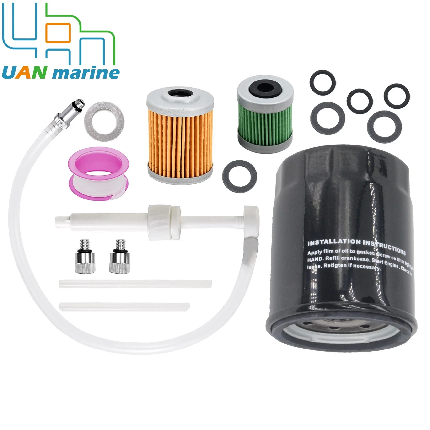 For Honda BF 135 To 225 HP Motor 100H Service Kit Oil Filter 15400-PH1-F03 Fuel Filter 16911-ZY3-010 16901-ZY3-003 with Gasket
For Honda BF 135 To 225 HP Motor 100H Service Kit Oil Filter 15400-PH1-F03 Fuel Filter 16911-ZY3-010 16901-ZY3-003 with Gasket