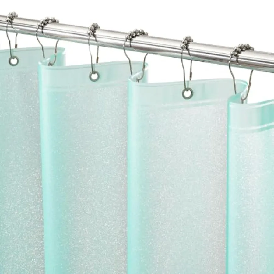 Waterproof Plastic Shower Curtain, Sparkle PEVA Shower Curtain Liner with 3 Large Magnets, 72 x 72 inch Aqua Green Cute Bathroo
Waterproof Plastic Shower Curtain, Sparkle PEVA Shower Curtain Liner with 3 Large Magnets, 72 x 72 inch Aqua Green Cute Bathroo