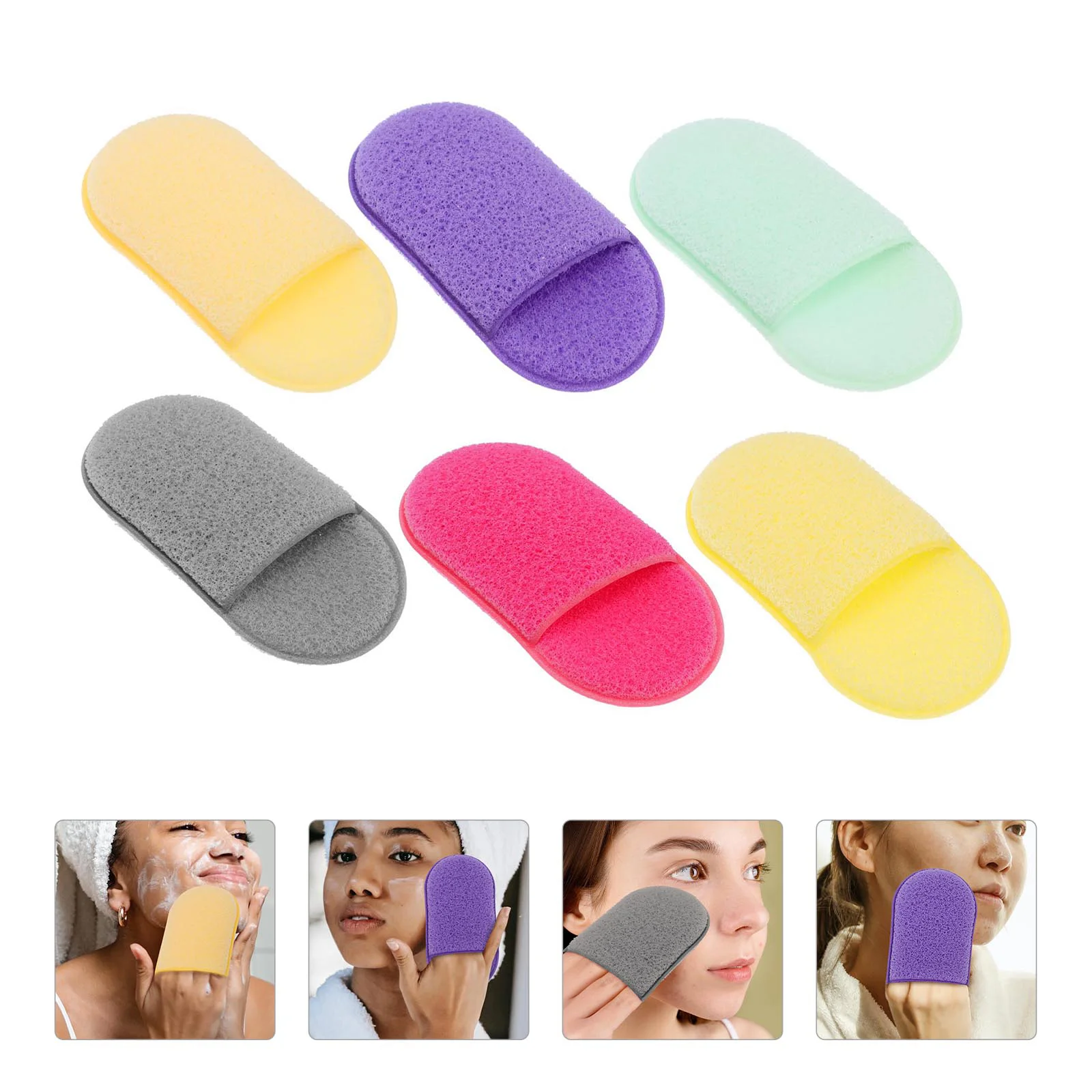 6 Pcs Face Sponge Pads Slipper Type Wash Round Makeup Powder Puff Cleansing Tools
6 Pcs Face Sponge Pads Slipper Type Wash Round Makeup Powder Puff Cleansing Tools