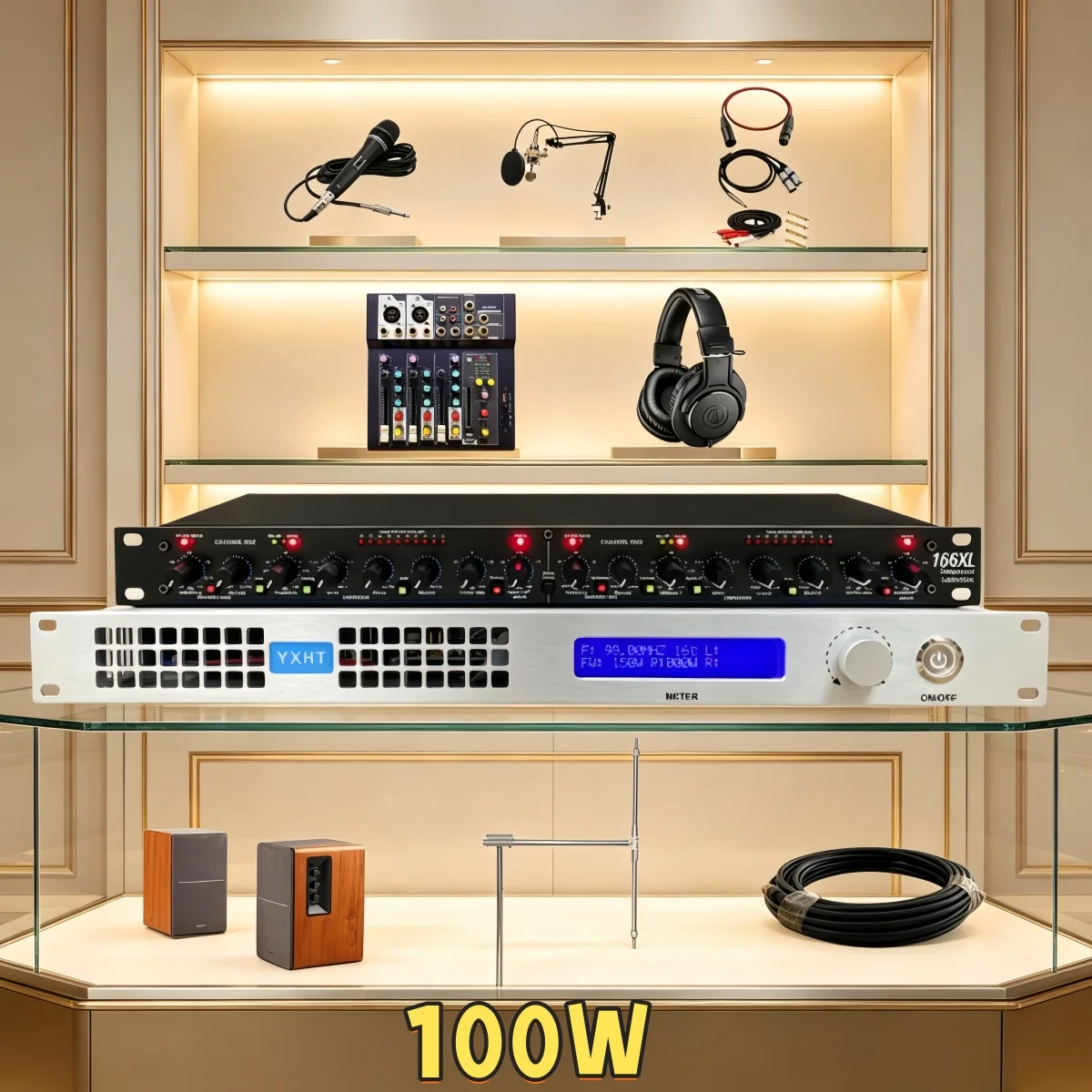 Community YXHT-1, 100W FM Transmitter Full Broadcast System, Public Address Solution, Complete Set, Overheat Protected
Community YXHT-1, 100W FM Transmitter Full Broadcast System, Public Address Solution, Complete Set, Overheat Protected