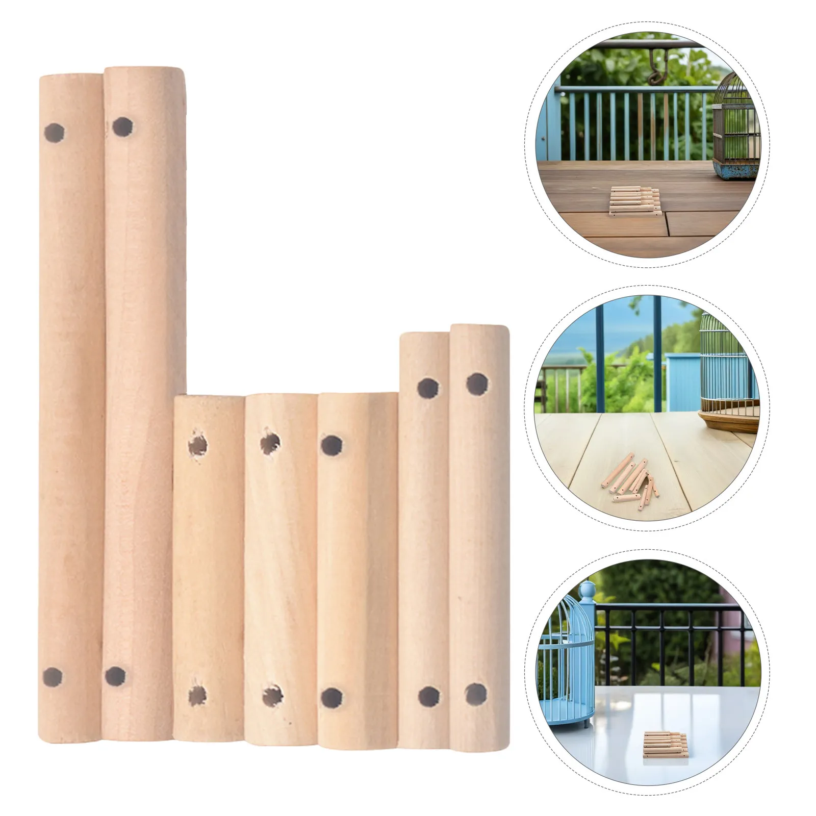 30Pcs Bird Cage Round Wooden Dowels Natural Wood Rods DIY Parrot Perch Ladder Replacement Rungs for Cockatiel Budgie Finch Sugar
30Pcs Bird Cage Round Wooden Dowels Natural Wood Rods DIY Parrot Perch Ladder Replacement Rungs for Cockatiel Budgie Finch Sugar