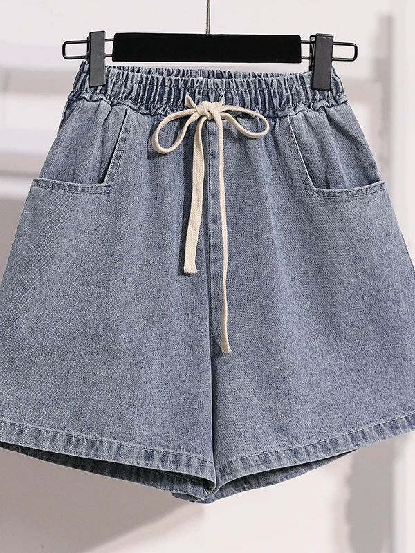 Summer Women's Denim Shorts Drawstring A-Line Thin Wide Leg Casual Pants High Waist Pure Color Hot Trend Loose Fit Hot Pants
Summer Women's Denim Shorts Drawstring A-Line Thin Wide Leg Casual Pants High Waist Pure Color Hot Trend Loose Fit Hot Pants
