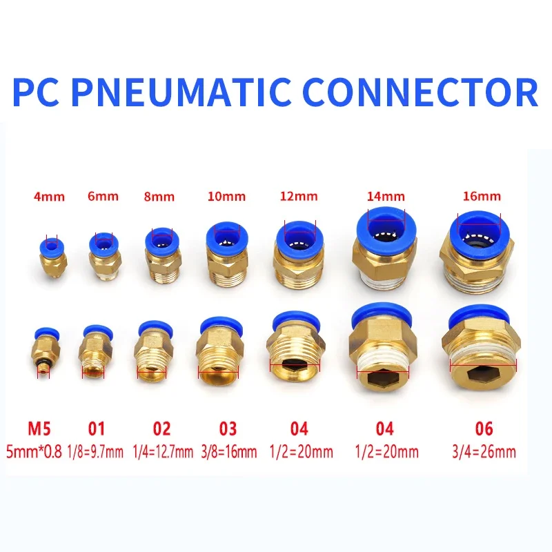1000 Pcs /500/100/50 Pcs Pneumatic PC Quick Connector PC8-02 Threaded Straight 16PC4-M5 Gas Pipe Quick Plug 6-01/10-03/12-04
1000 Pcs /500/100/50 Pcs Pneumatic PC Quick Connector PC8-02 Threaded Straight 16PC4-M5 Gas Pipe Quick Plug 6-01/10-03/12-04