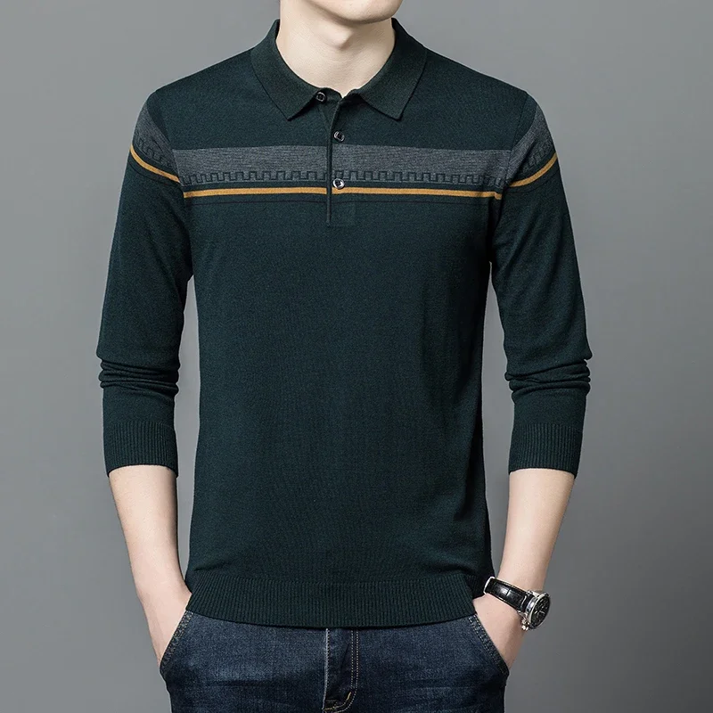 Men's New Knitted Shirt Comfortable and Versatile Lapel Bottom Knitted Shirt Top
Men's New Knitted Shirt Comfortable and Versatile Lapel Bottom Knitted Shirt Top