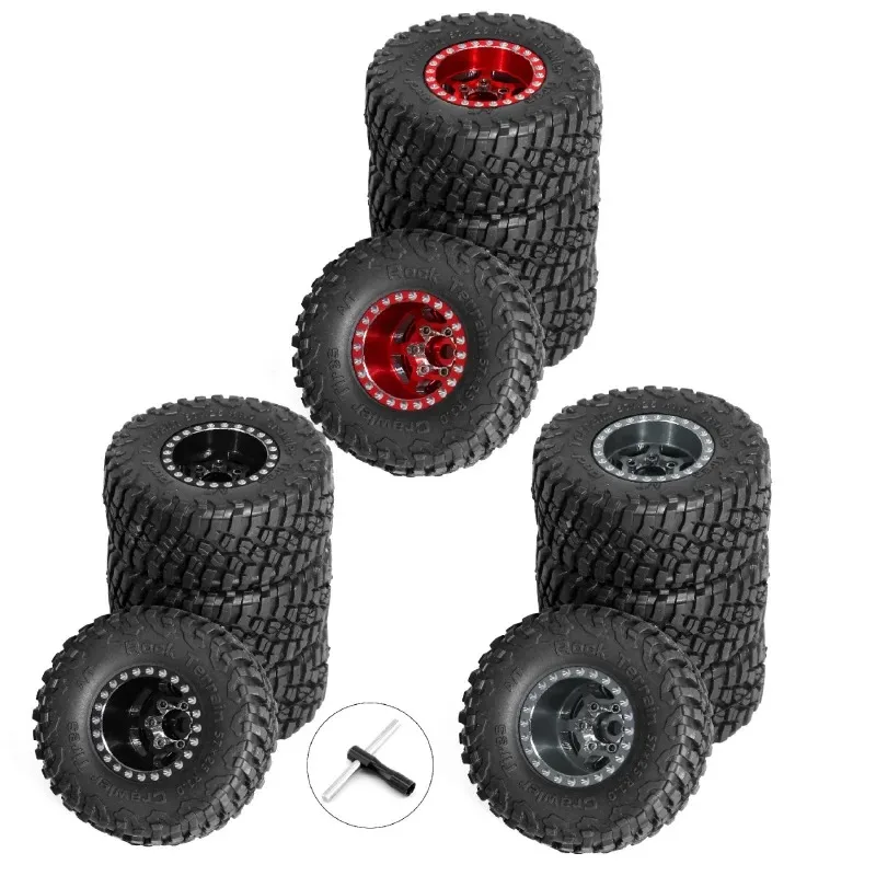 4pcs 1/18 RC Crawler 1.0 Inch Aluminum Alloy Wheel Hub Tire Rim Upgrade Parts for TRX4M Land Rover Range Rover SCX24 FMS
4pcs 1/18 RC Crawler 1.0 Inch Aluminum Alloy Wheel Hub Tire Rim Upgrade Parts for TRX4M Land Rover Range Rover SCX24 FMS