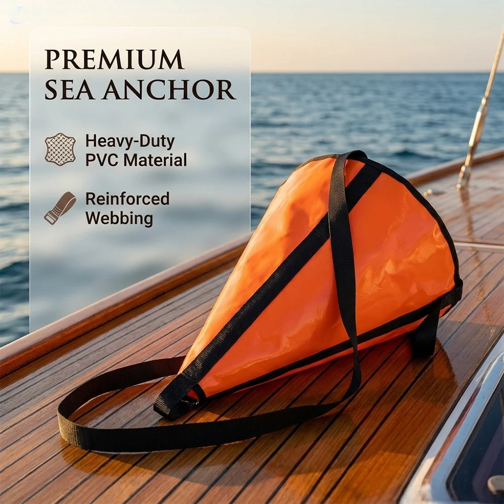 Marine Traction Anchor 24/32/42/53in PVC Slow Down Drift Brake Anchor Parachute For Power Boats/sail Boat/ Jet Skis Kayaks
Marine Traction Anchor 24/32/42/53in PVC Slow Down Drift Brake Anchor Parachute For Power Boats/sail Boat/ Jet Skis Kayaks
