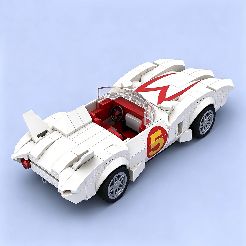 MOC Speed Racing Series Classic Mach 5 Model Building Blocks DIY Modular Sports Car Assembly Toy Adult Collectible Gift Set
MOC Speed Racing Series Classic Mach 5 Model Building Blocks DIY Modular Sports Car Assembly Toy Adult Collectible Gift Set