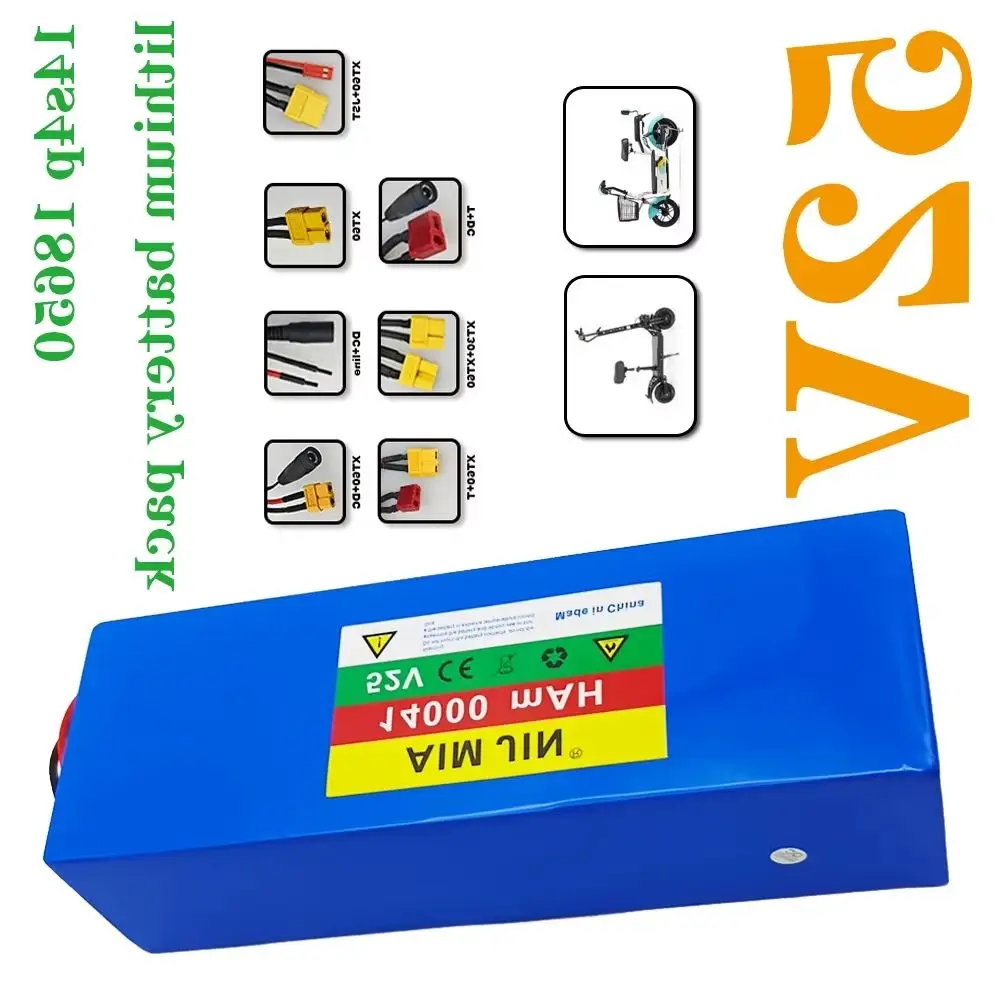 52V 14S4P battery pack 14000mah 18650 Lithium Battery with BMS for Balance Car, Bike, Scooter, Tricycle
52V 14S4P battery pack 14000mah 18650 Lithium Battery with BMS for Balance Car, Bike, Scooter, Tricycle