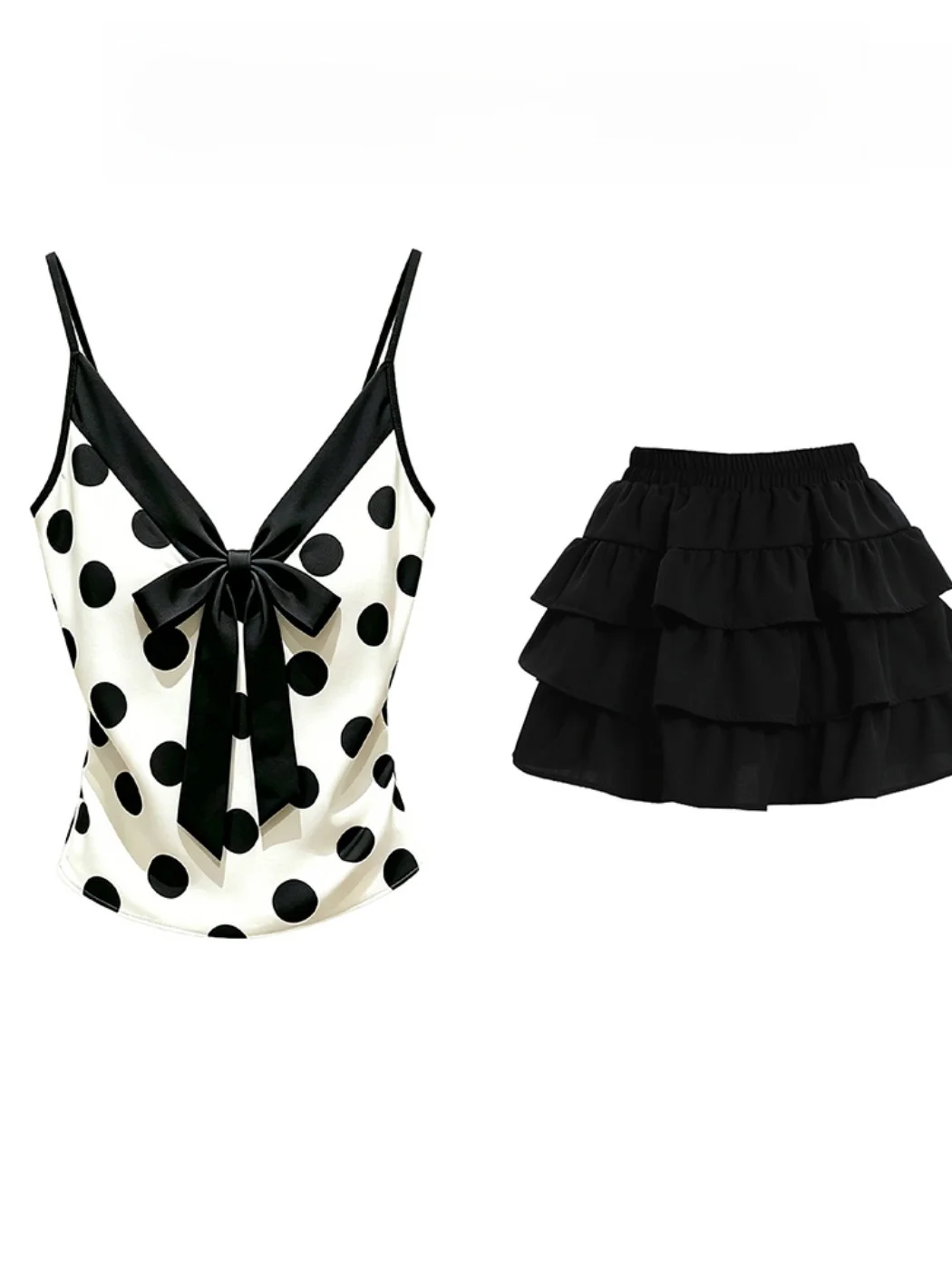 Korean Style Summer Fashion Checkered Polka Dot Halter Neck Short Dress Women's Cake Skirt Set Age-Defying Elegant Two-Piece ...
Korean Style Summer Fashion Checkered Polka Dot Halter Neck Short Dress Women's Cake Skirt Set Age-Defying Elegant Two-Piece ...