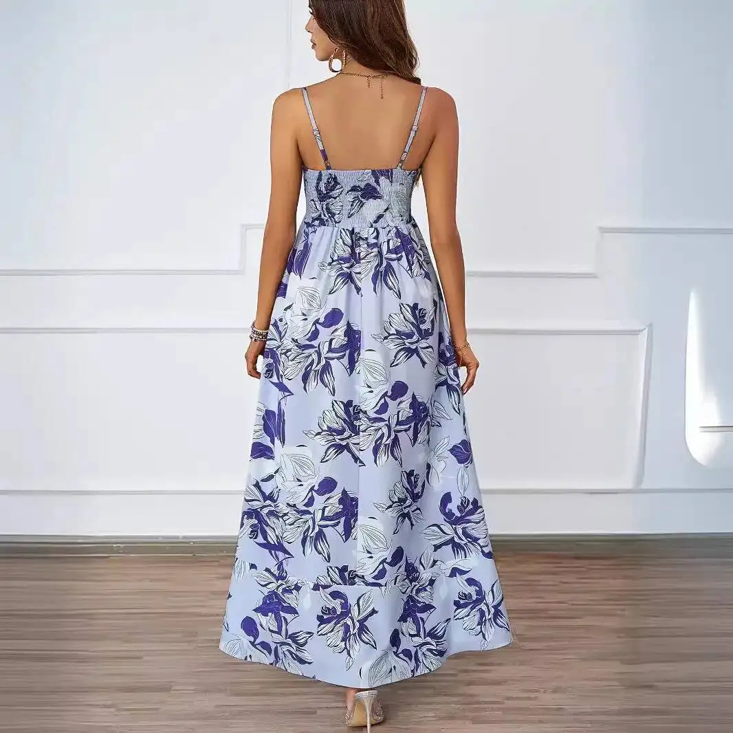 Floral 2026 Print Summer Backless Strap Sexy High-Waisted A-Line Dress For Women
Floral 2026 Print Summer Backless Strap Sexy High-Waisted A-Line Dress For Women