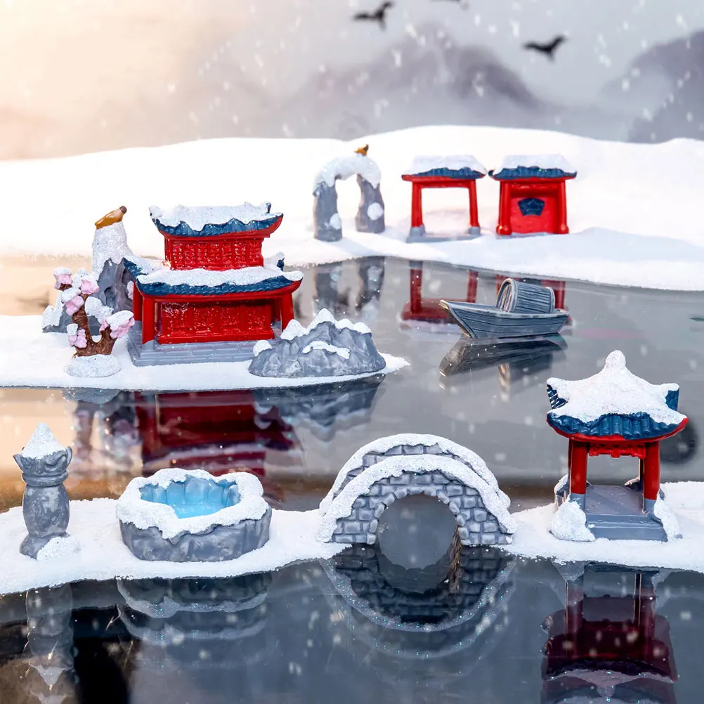 11 Pcs Jiangnan Snowy Sand Table Ornaments Mini Resin Garden Decor Practical Landscaping Prop Gardening Decoration Micro
11 Pcs Jiangnan Snowy Sand Table Ornaments Mini Resin Garden Decor Practical Landscaping Prop Gardening Decoration Micro