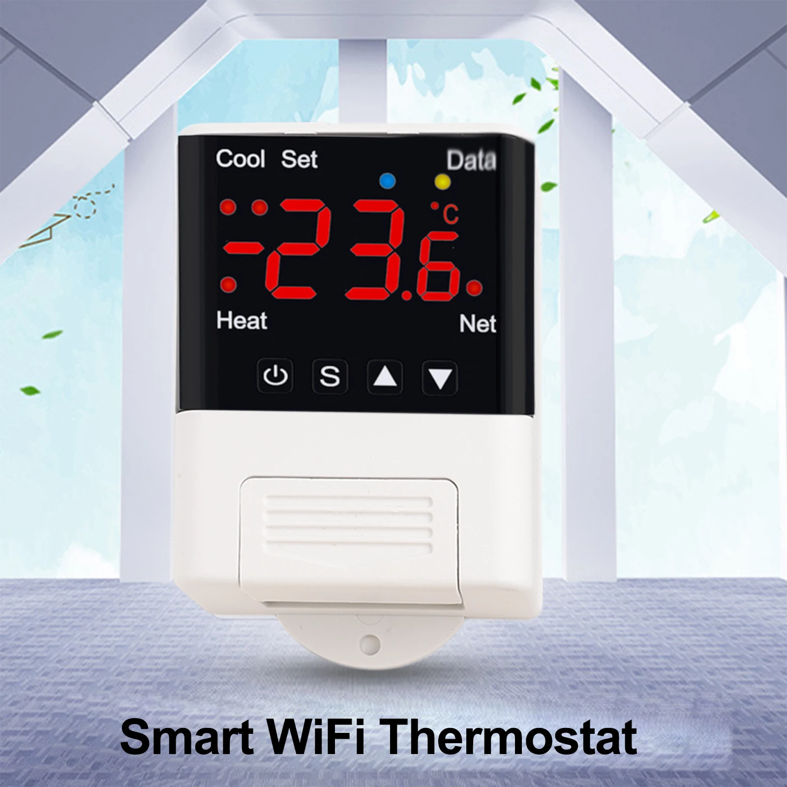 93*54*36 мм термостат с дистанционным управлением, Wi-Fi, цифровой термостат, контроллер, многофункциональный инструмент, точное измерение температуры
93*54*36 мм термостат с дистанционным управлением, Wi-Fi, цифровой термостат, контроллер, многофункциональный инструмент, точное измерение температуры