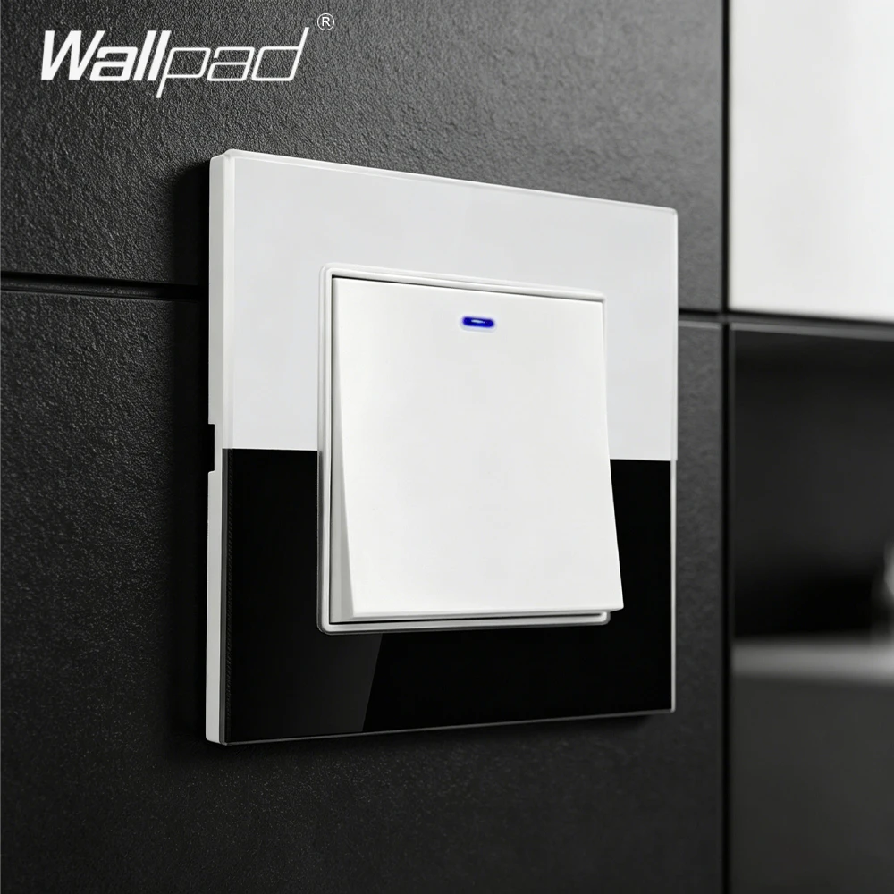 Wallpad 1/2/3 Gang 2 Way Wall light Switch White Black Tempered Glass Panel With EU Socket LED Indicator USB Outlet AC220V
Wallpad 1/2/3 Gang 2 Way Wall light Switch White Black Tempered Glass Panel With EU Socket LED Indicator USB Outlet AC220V