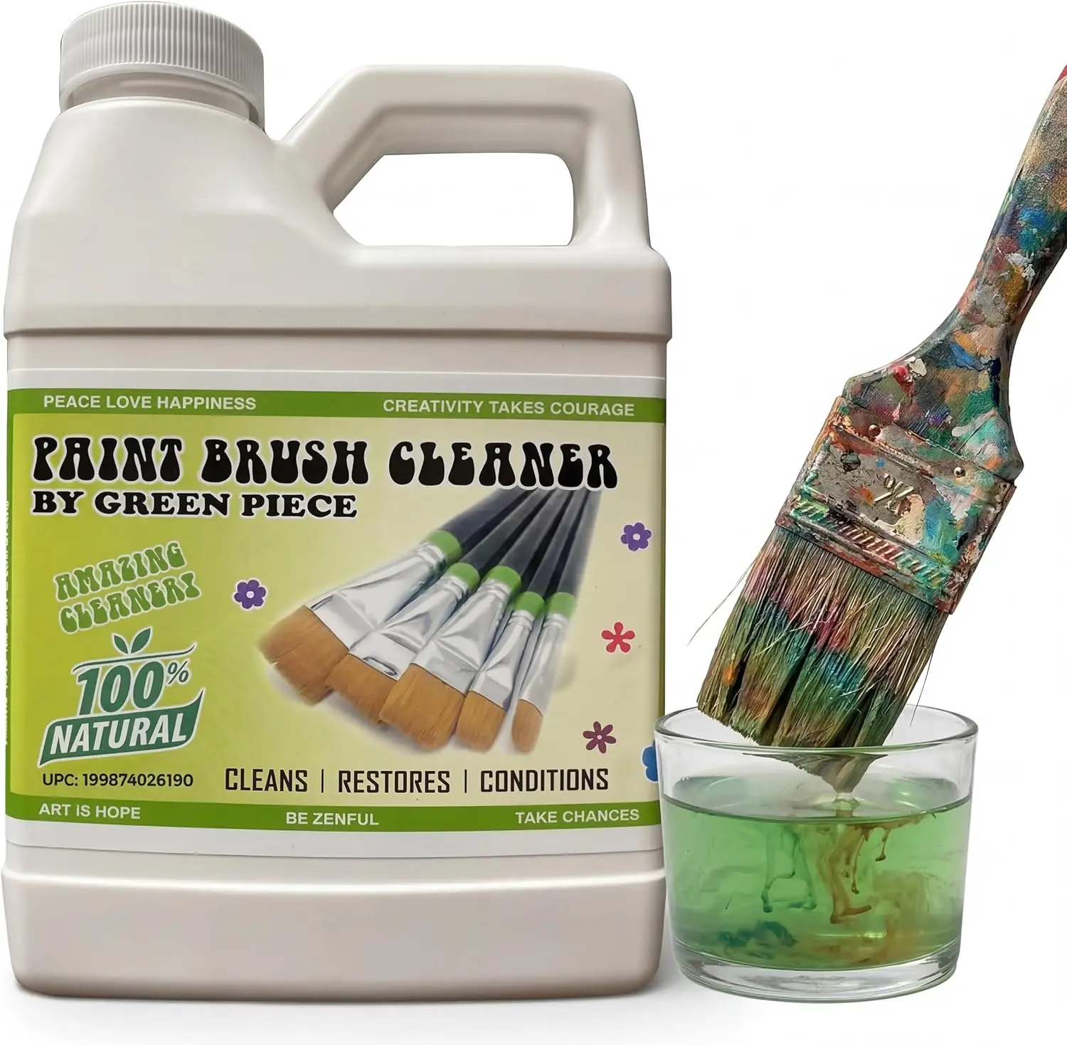 Natural Paint Brush Cleaner – Removes Wet or Dry Paint, Safe for Hands, 18 Oz
Natural Paint Brush Cleaner – Removes Wet or Dry Paint, Safe for Hands, 18 Oz