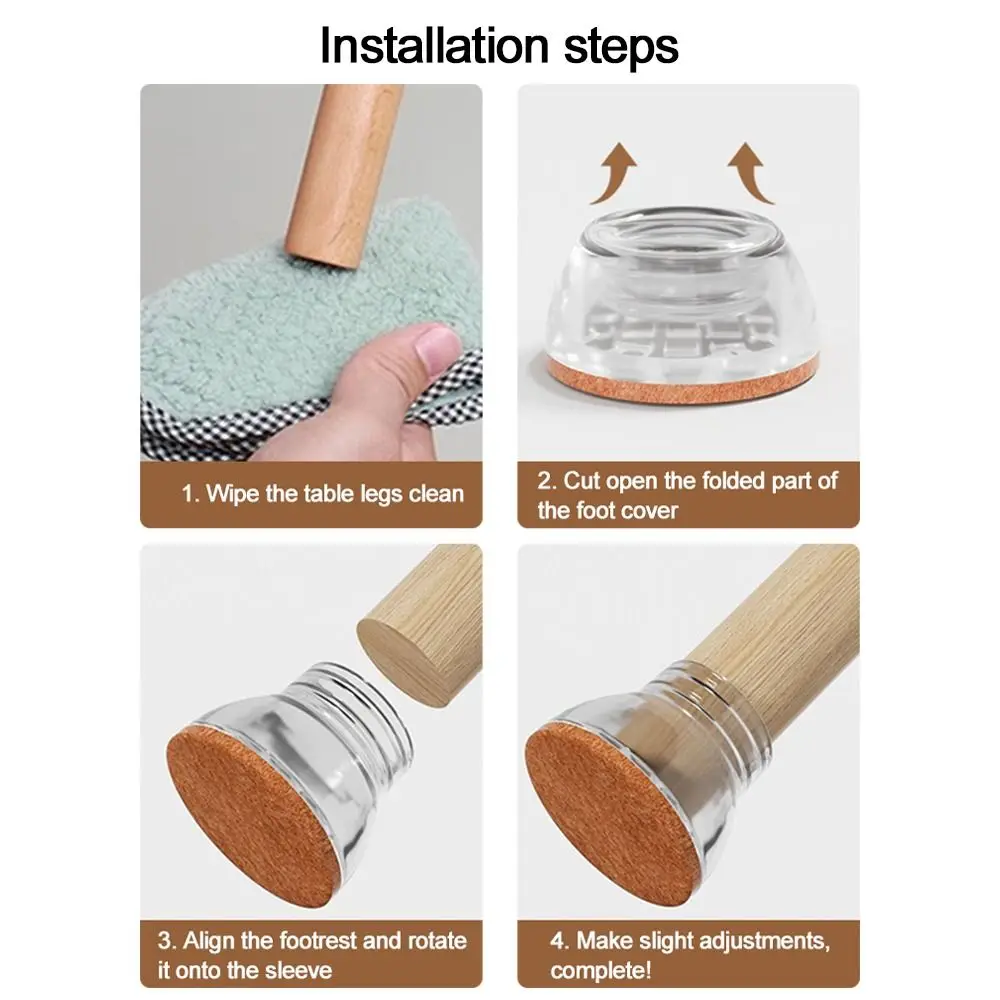 4pcs/set Round Shape Furniture Felt Pad Anti-Scratch Floor Protector Anti-slip Mat Wear-resisting Decreases Friction
4pcs/set Round Shape Furniture Felt Pad Anti-Scratch Floor Protector Anti-slip Mat Wear-resisting Decreases Friction