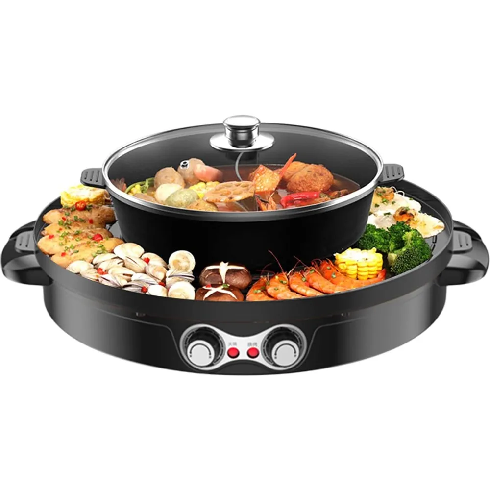 2 in 1 Barbecue Grill Pot Electric Shabu Shabu Smokeless Hot Pot Grill for Simmer Boil Fry Grill
2 in 1 Barbecue Grill Pot Electric Shabu Shabu Smokeless Hot Pot Grill for Simmer Boil Fry Grill