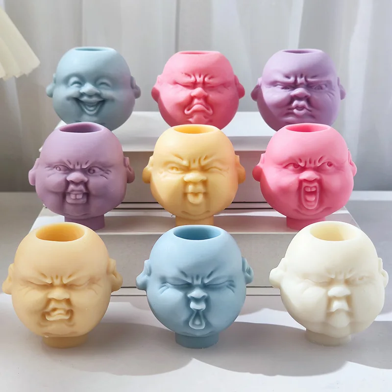 SZ892 Joy Anger Sadness Panic Emotion Facial Mask Candlestick Silicone Molds 3D Cement Desktop Decoration Mould
SZ892 Joy Anger Sadness Panic Emotion Facial Mask Candlestick Silicone Molds 3D Cement Desktop Decoration Mould