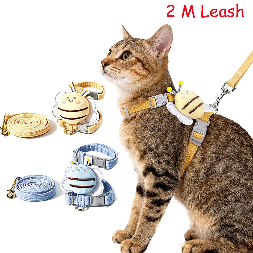 1PCS Cat Harness and Leash Set, Cat Harness Escape Proof, Rabbit Harness and Leash Set, Costumes for Cats and Bunny, 2M Leash
1PCS Cat Harness and Leash Set, Cat Harness Escape Proof, Rabbit Harness and Leash Set, Costumes for Cats and Bunny, 2M Leash
