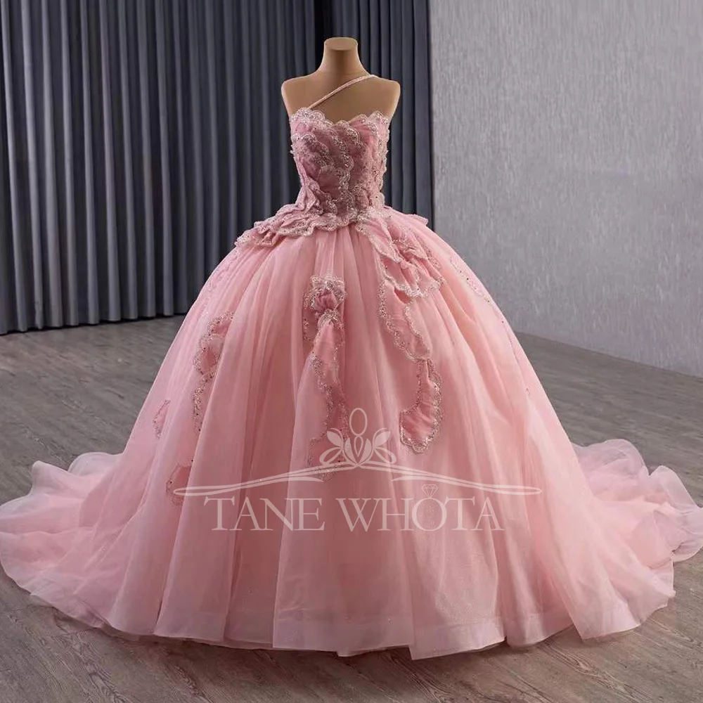 Vestidis Настраиваемое розовое платье для выпускного вечера Quinceañera на одно плечо со шнуровкой сзади и блестками, многоуровневый дизайн для женщин
Vestidis Настраиваемое розовое платье для выпускного вечера Quinceañera на одно плечо со шнуровкой сзади и блестками, многоуровневый дизайн для женщин