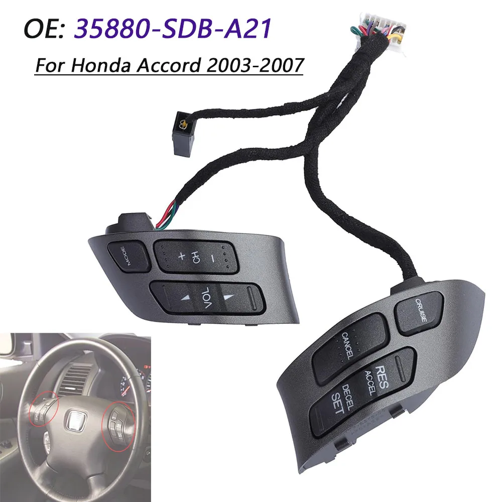 For Honda Accord 2003-2007 Multifunction Steering Wheel Combination Control Switch 35880-SDB-A21 35880SDBA21 35880-SDB-A01ZA
For Honda Accord 2003-2007 Multifunction Steering Wheel Combination Control Switch 35880-SDB-A21 35880SDBA21 35880-SDB-A01ZA