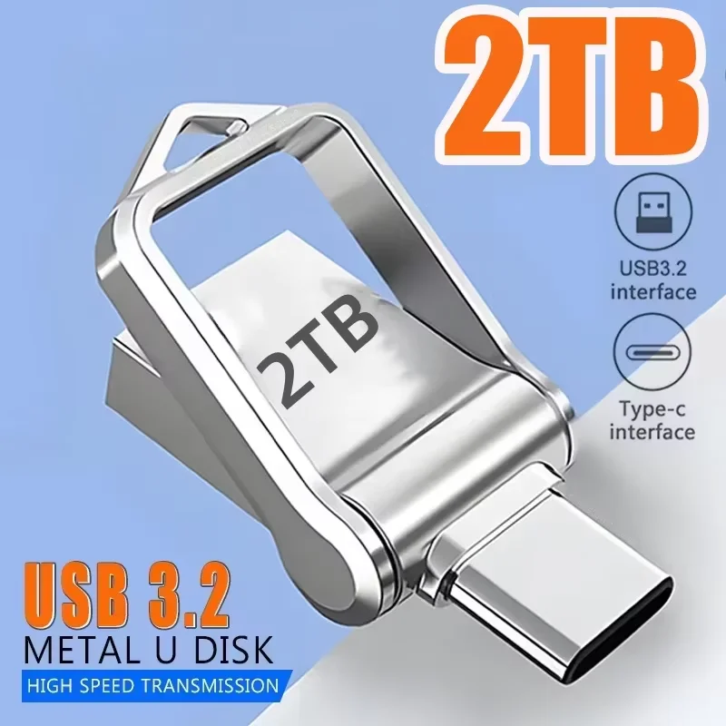 Mini 2TB Flash Drive USB 3.2 Fast Type C Pen Drive Memory Stick High Speed Data 1TB 512GB For Computers Phone PC Fast U Disk NEW
Mini 2TB Flash Drive USB 3.2 Fast Type C Pen Drive Memory Stick High Speed Data 1TB 512GB For Computers Phone PC Fast U Disk NEW