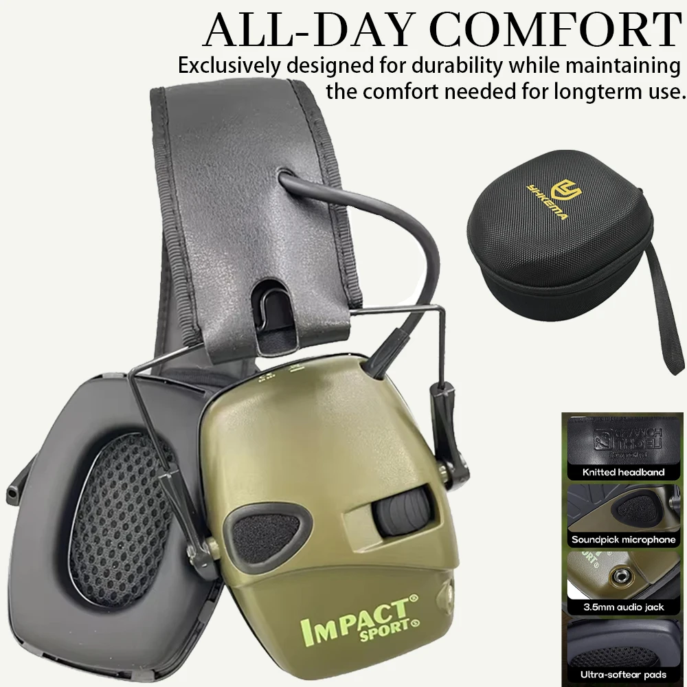 НОВАЯ активная гарнитура для стрельбы, наушники для охоты, электронная защита слуха, защита ушей, шумоподавление, активные наушники
НОВАЯ активная гарнитура для стрельбы, наушники для охоты, электронная защита слуха, защита ушей, шумоподавление, активные наушники