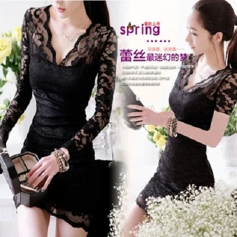 Dresses for Women Sexy Women Clothing Autumn New Dress Winter Long Sleeve V-neck Lace Vestido De Mujer
Dresses for Women Sexy Women Clothing Autumn New Dress Winter Long Sleeve V-neck Lace Vestido De Mujer