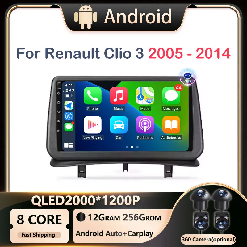 4G 9“ For Renault Clio 3 2005 - 2014 Car Android OS Multimedia Video Player Radio Navigation stereo GPS WIFI 4G 2 din BT 5.0
4G 9“ For Renault Clio 3 2005 - 2014 Car Android OS Multimedia Video Player Radio Navigation stereo GPS WIFI 4G 2 din BT 5.0