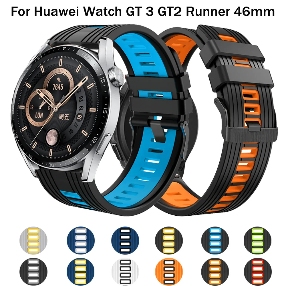 Ремешок сменный для наручных часов Huawei Watch GT 3 2 Gt2 GT runner, силиконовый браслет для спортивных смарт-часов Active 3 pro, 22 мм
Ремешок сменный для наручных часов Huawei Watch GT 3 2 Gt2 GT runner, силиконовый браслет для спортивных смарт-часов Active 3 pro, 22 мм