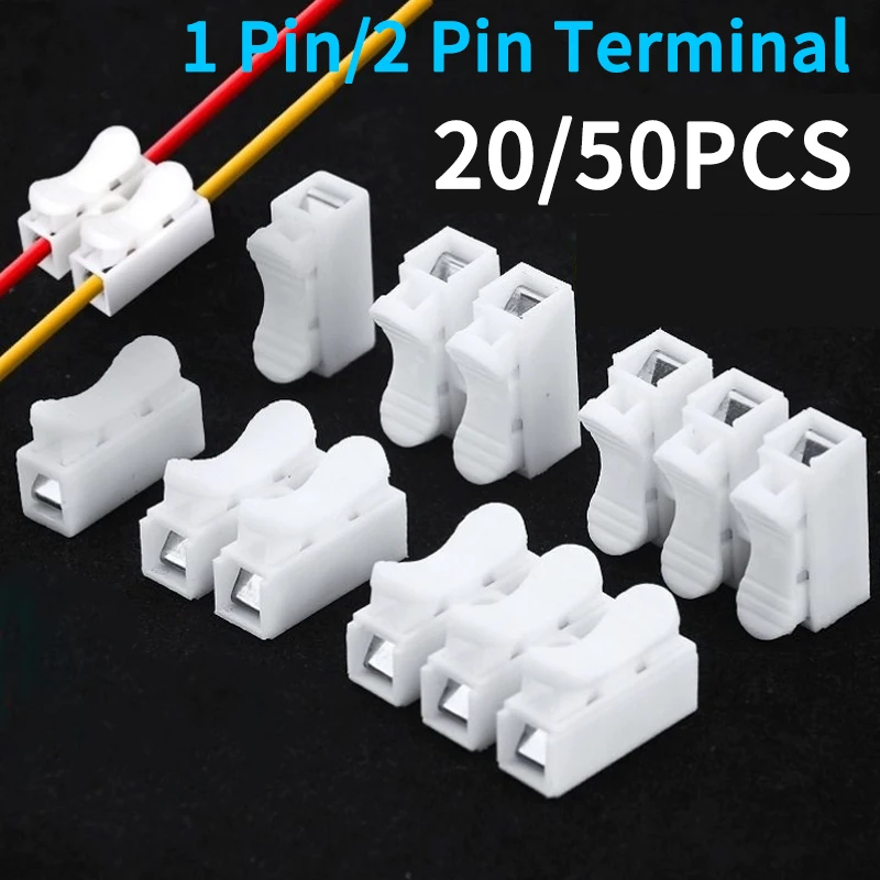 20Pcs 50Pcs No Solding Quick 1P 2P 3P Cable Wire Connector No Screw Terminal Block Spring Clamp ZiiZ
20Pcs 50Pcs No Solding Quick 1P 2P 3P Cable Wire Connector No Screw Terminal Block Spring Clamp ZiiZ