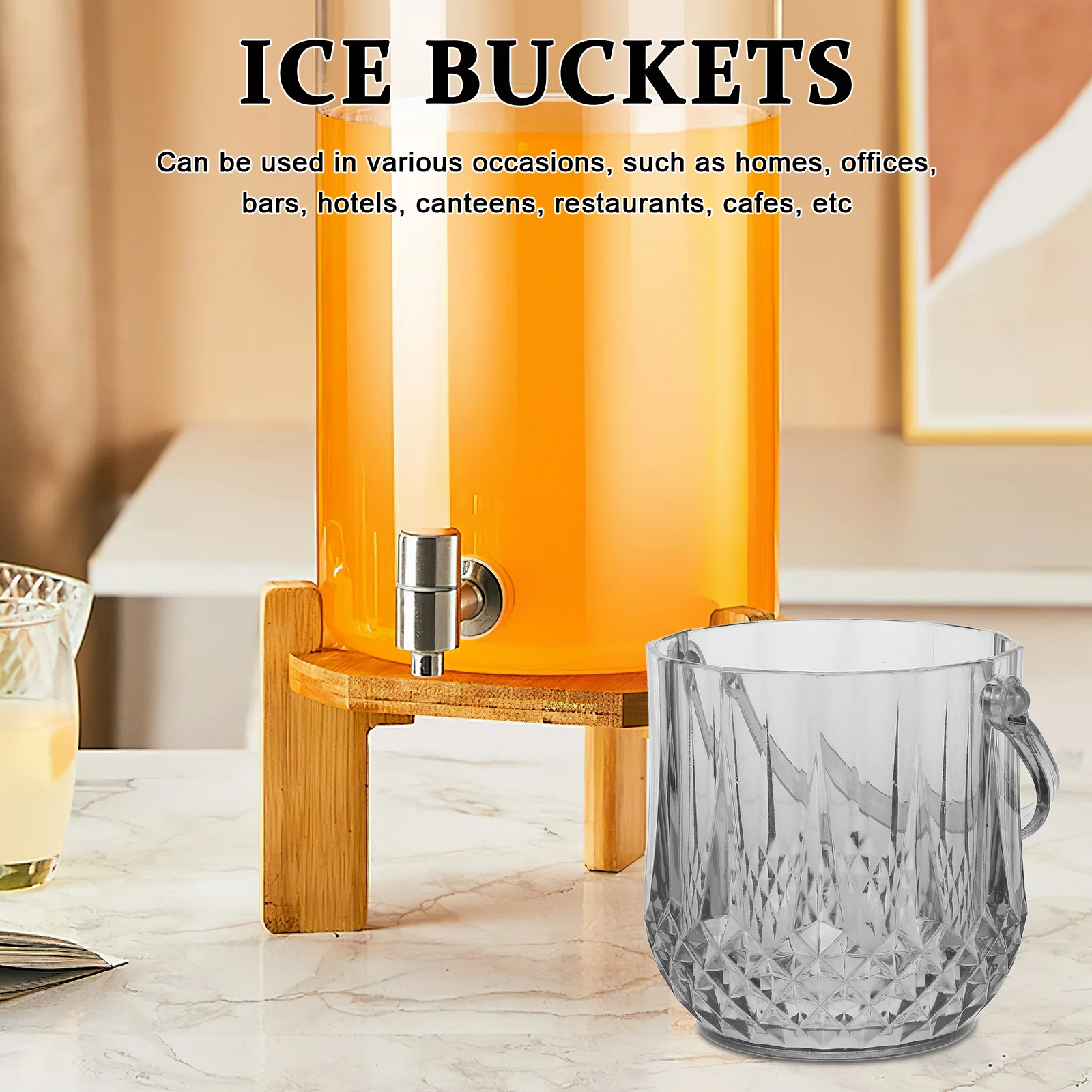 Durable Plastic Ice Cube Container Portable Lightweight Bar Ktv Restaurant Use Sturdy Handle Structure Multi-Functional Wine
Durable Plastic Ice Cube Container Portable Lightweight Bar Ktv Restaurant Use Sturdy Handle Structure Multi-Functional Wine