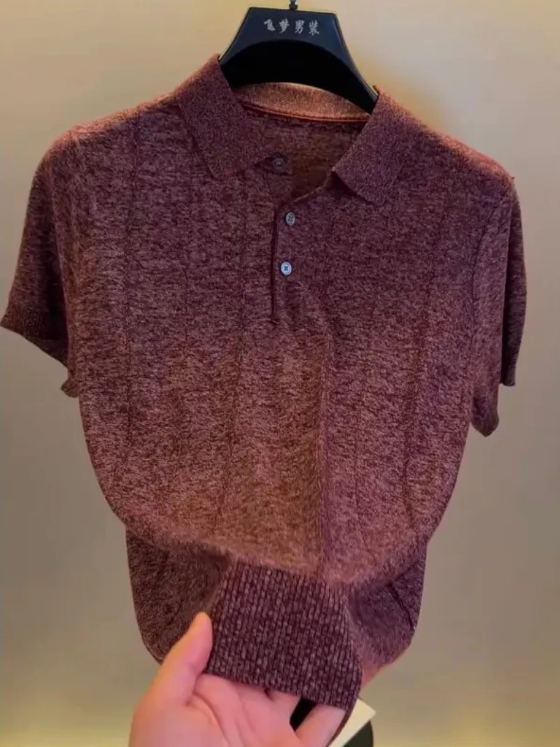 High Quali Knitted ort Sve irt for Men Spring Summer New Arrival Simple Design Busin Sle Cotton T-irt
High Quali Knitted ort Sve irt for Men Spring Summer New Arrival Simple Design Busin Sle Cotton T-irt