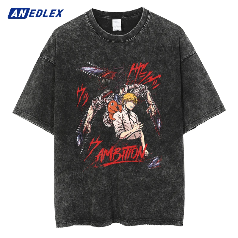 Harajuku Streetwear Fashion Tshirt Hip Hop Washed Black Oversized T-Shirt Japanese Anime Print T Shirt Cotton Vintage Tops Tees
Harajuku Streetwear Fashion Tshirt Hip Hop Washed Black Oversized T-Shirt Japanese Anime Print T Shirt Cotton Vintage Tops Tees