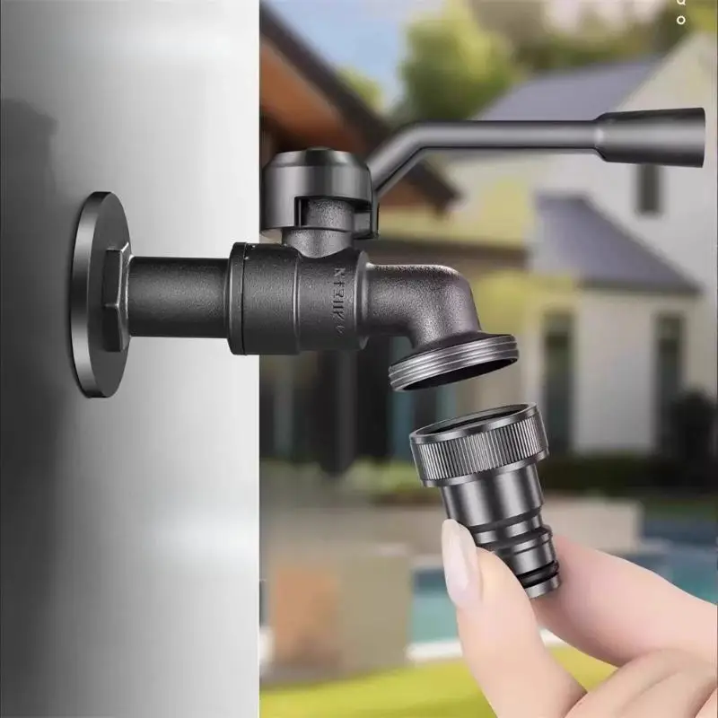Outdoor Dual Outlet Garden Water Faucet 2 Way Zinc Alloy Freeze Proof Tap for Frost Protected Lawn Watering
Outdoor Dual Outlet Garden Water Faucet 2 Way Zinc Alloy Freeze Proof Tap for Frost Protected Lawn Watering