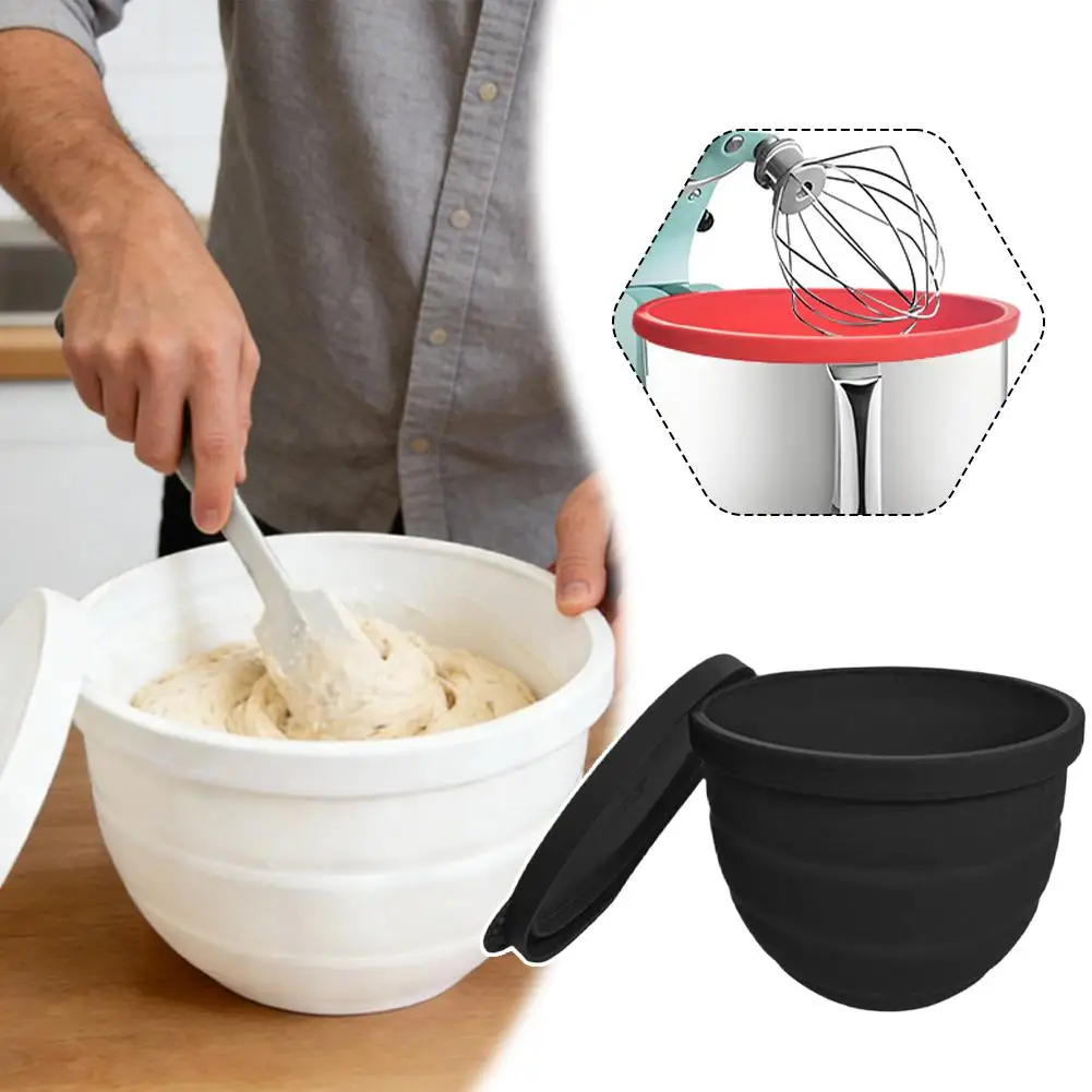 2026 New Silicone Liners With Lid Mixer Bowls For Kitchen Reusable Aid Mixer Bowls Foldable Bowl Cover Kitchen Baking Accessory
2026 New Silicone Liners With Lid Mixer Bowls For Kitchen Reusable Aid Mixer Bowls Foldable Bowl Cover Kitchen Baking Accessory