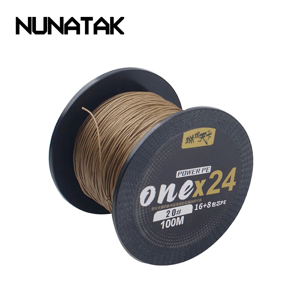 NUNATAK NEW X24 Braided Line 100M HOT Max-Size 220# MAX-Drag 600KG 24 Strands Fishing Line Multifilament Big Fish Strong PE Line
NUNATAK NEW X24 Braided Line 100M HOT Max-Size 220# MAX-Drag 600KG 24 Strands Fishing Line Multifilament Big Fish Strong PE Line