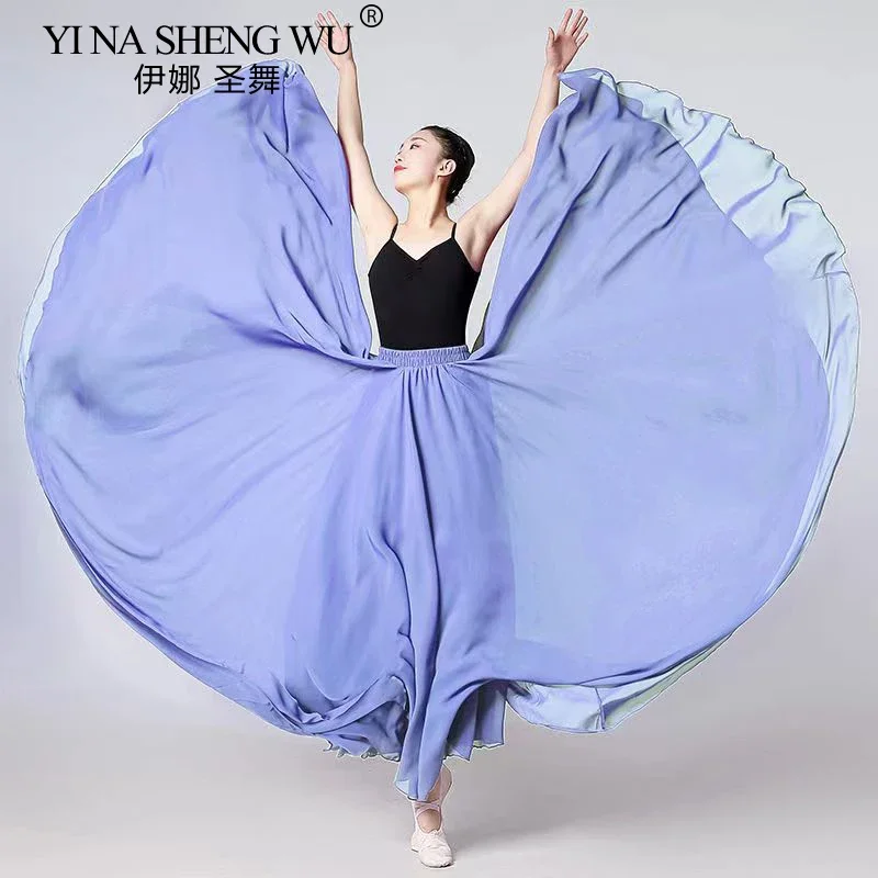 720 Degree Chiffon Skirt Xinjiang Dance Classical Dance Performance Long Skirt Chiffon Big Swing Skirt Modern Ballet Dance Skirt
720 Degree Chiffon Skirt Xinjiang Dance Classical Dance Performance Long Skirt Chiffon Big Swing Skirt Modern Ballet Dance Skirt