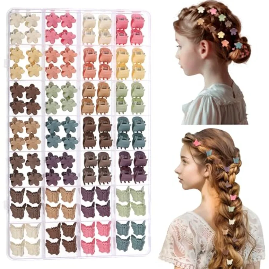 112 Pcs Baby Hair Clips - 3 Styles Mini Flower Butterfly Hair Clips Small Claw Clips for Girls Toddler Hair Accessories with Or
112 Pcs Baby Hair Clips - 3 Styles Mini Flower Butterfly Hair Clips Small Claw Clips for Girls Toddler Hair Accessories with Or