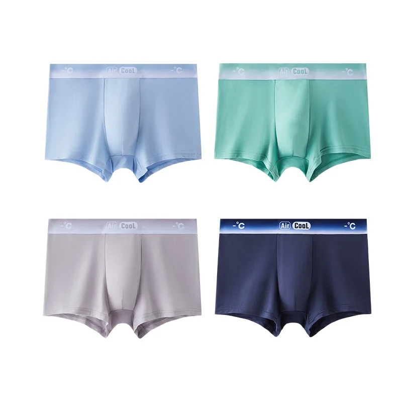 Underwear men's ice silk summer new ultra-thin breathable four corner solid color antibacterial quick drying youth flat angle
Underwear men's ice silk summer new ultra-thin breathable four corner solid color antibacterial quick drying youth flat angle