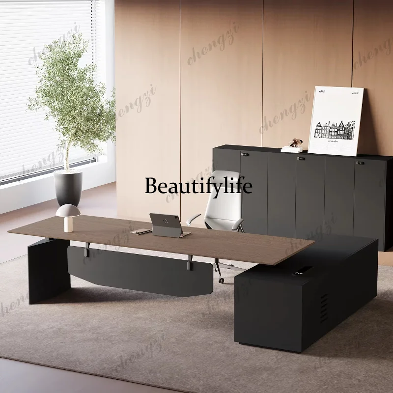 K182 Electric Height Adjustable Executive Desk Modern Minimalist CEO Office Desk Sit-Stand Manager Workstation for Home & Office
K182 Electric Height Adjustable Executive Desk Modern Minimalist CEO Office Desk Sit-Stand Manager Workstation for Home & Office