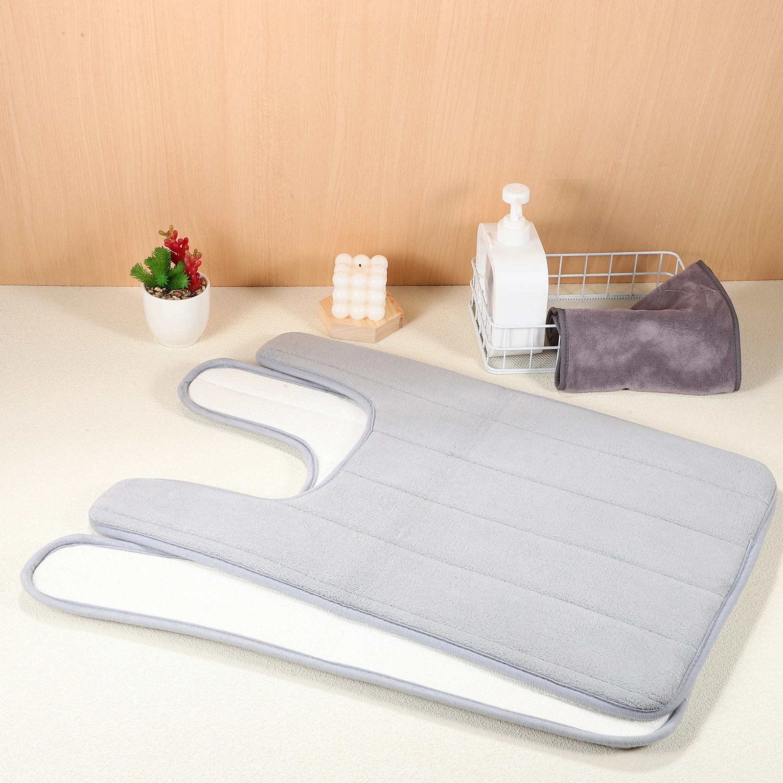 2Pcs AntiSkid Bathroom Toilet Mat Super Absorbent Cotton Pad Floor Easy Maintenance Machine Washable Soft Comfortable Fits
2Pcs AntiSkid Bathroom Toilet Mat Super Absorbent Cotton Pad Floor Easy Maintenance Machine Washable Soft Comfortable Fits