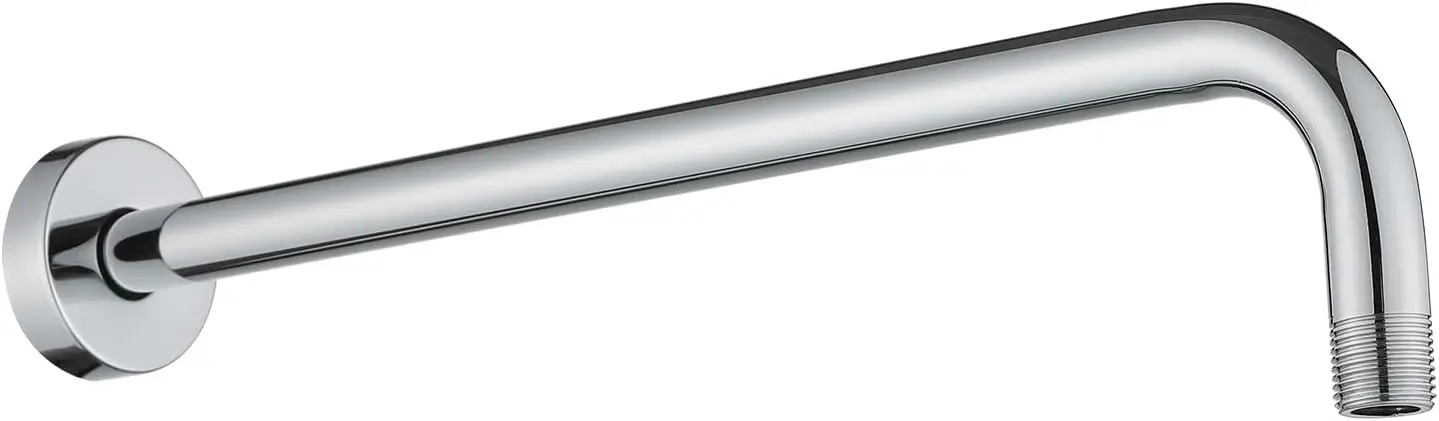 16-Inch Shower Arm with Flange, Wall-Mounted Rain Head Extension, Chrome
16-Inch Shower Arm with Flange, Wall-Mounted Rain Head Extension, Chrome