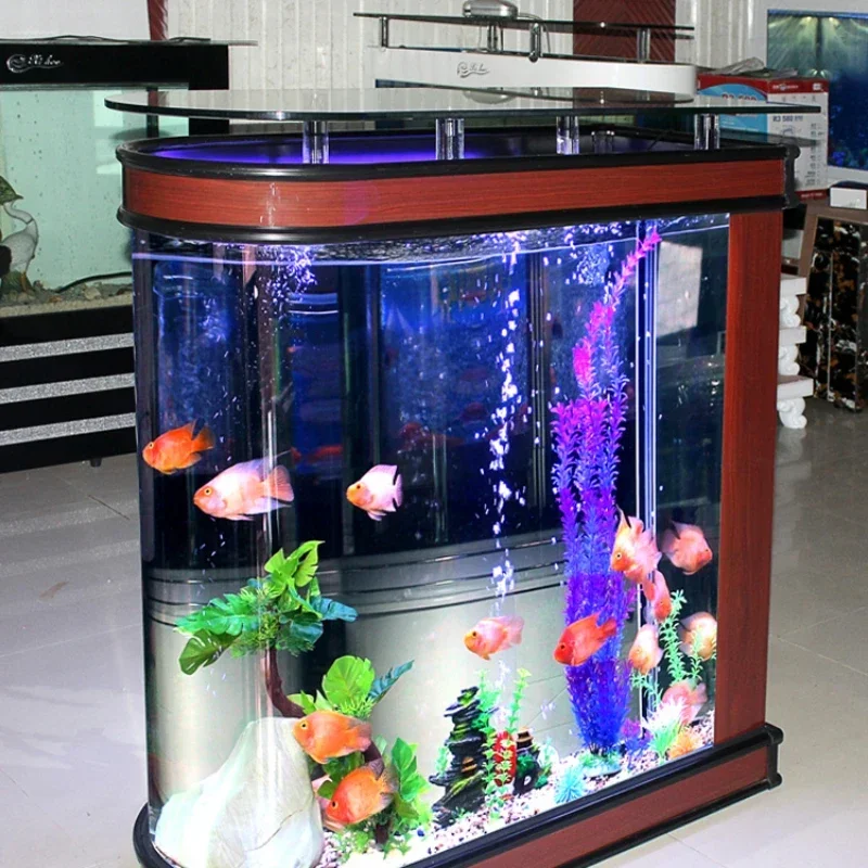 Aquarium Glass Medium Large Living Room Home Change Water Lazy Floor Cylinder
Aquarium Glass Medium Large Living Room Home Change Water Lazy Floor Cylinder